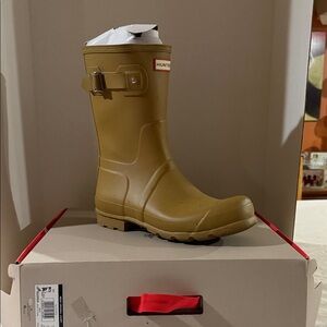 Hunter Men's Brown Rain Boots